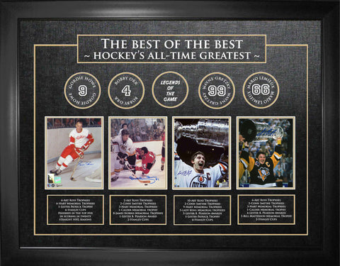 Best of The Best Signed Howe/Orr/Gretzky/Lemieux