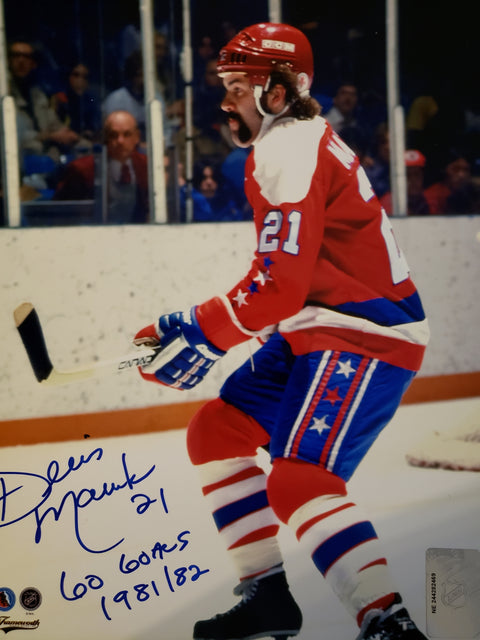 8x10 signed photo - Dennis Maruk with Washington Capitals