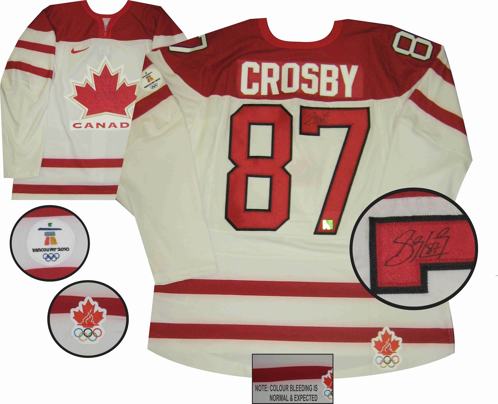 Crosby S Signed Jersey Canada Game Model 2010 Olympics White iinta what are you into