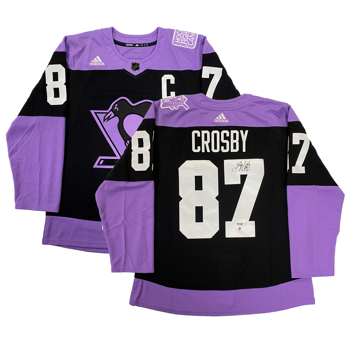 Penguins purple jersey for deals sale
