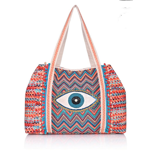Hand Beaded Tote A