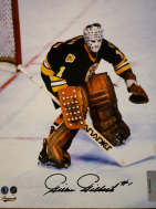 8x10 signed photo - Gilles Gilbert with Boston Bruins