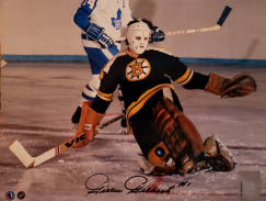8x10 signed photo - Gilles Gilbert with Boston Bruins