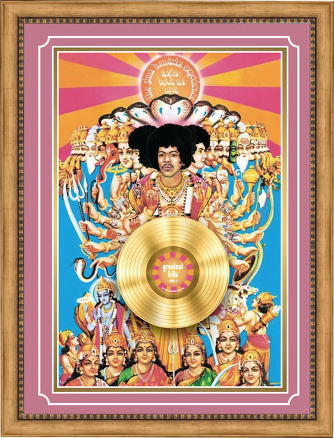 Hendrix Axis Framed Gold Record