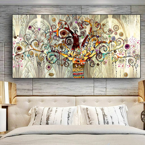 Tree of life by Gustav Klimt Landscape Wall Art