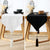 Solid Black/White Table Runners With Tassel