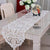 40*150/40*176 cm Lace Flowers Table Runner Embroidered