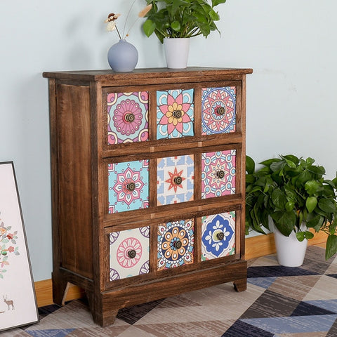 Solid Wood Retro Cabinet