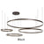 Modern Pendant Lights For Gold/Black/Circle Rings Acrylic Aluminum Body LED Ceiling Lamp Fixtures