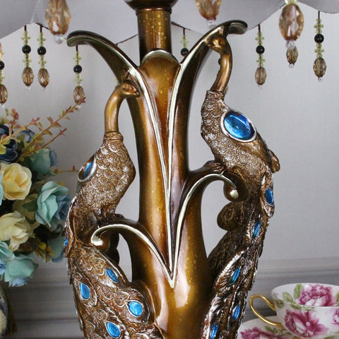 Pretty Peacock Lamp
