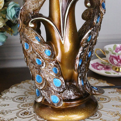 Pretty Peacock Lamp