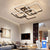 Square/ Circle Rings Chandelier For Living Room/ Bedroom Home AC85-265V