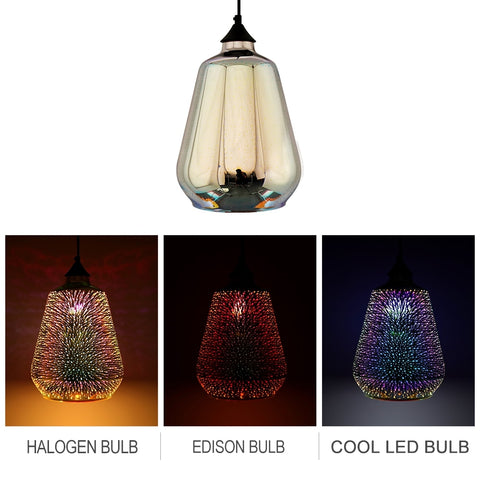 Modern 3D Colorful Starry Sky Hanging Glass  Pendants