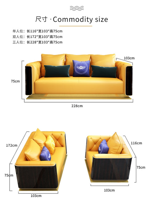 Dynamic Looking Small-Sized Sofa Set