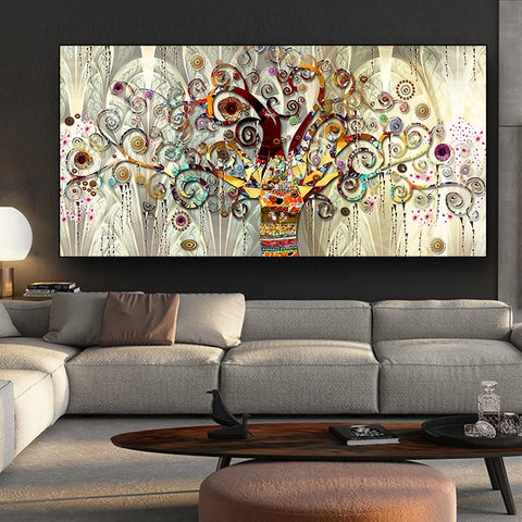 Tree of life by Gustav Klimt Landscape Wall Art