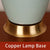 Copper Table Lamp Lamp Jingdezhen Ceramic High-End Luxury Decorated LED Table Lamps for Living Room Bedroom Bedside