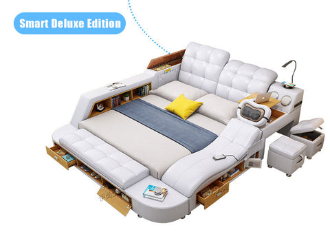 Genuine Leather Multifunctional Massage Bed