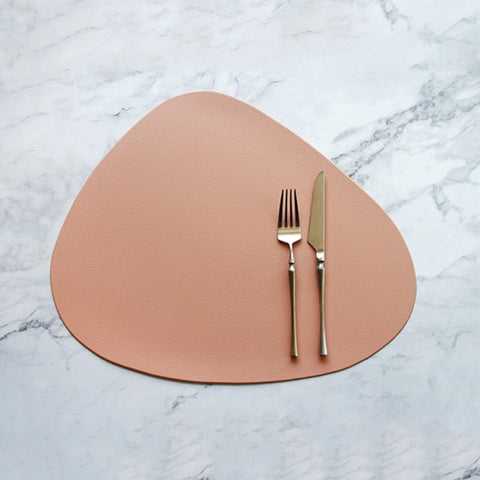Modern Heat Insulated Leather Placemats 2/4/6/8/10 pc