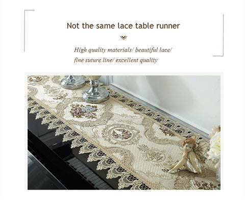Proud Rose Lace Table Runner